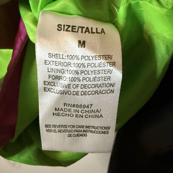 Chemistry NASA Lightweight 1/2 Zip Cropped Hooded Jacket Windbreaker Size M - Picture 8 of 8